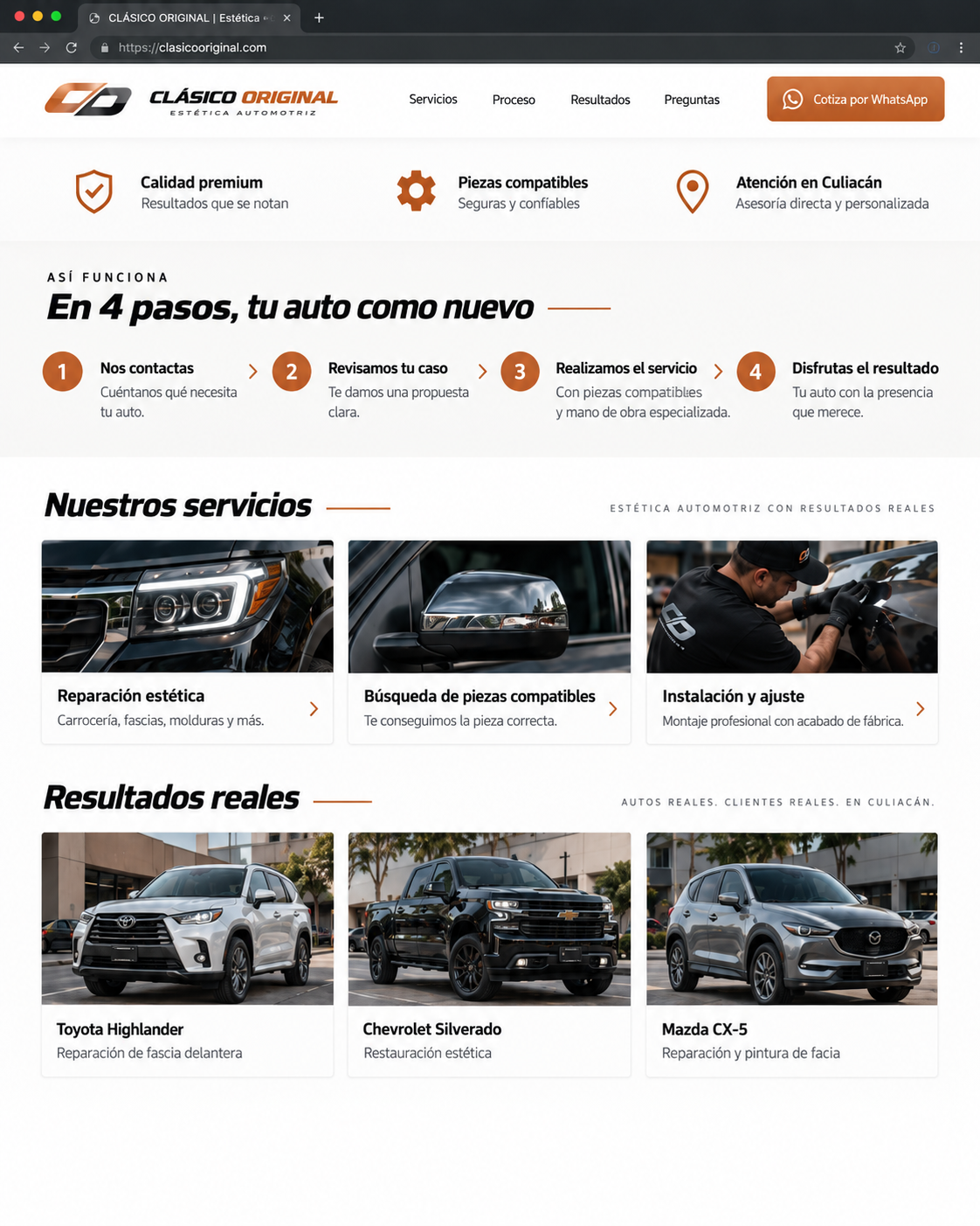 Clásico Original — Estética automotriz